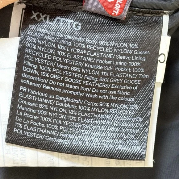 Lululemon Mens Down For It All Goose Down Puffer Jacket Size XXL Army Green FLAW